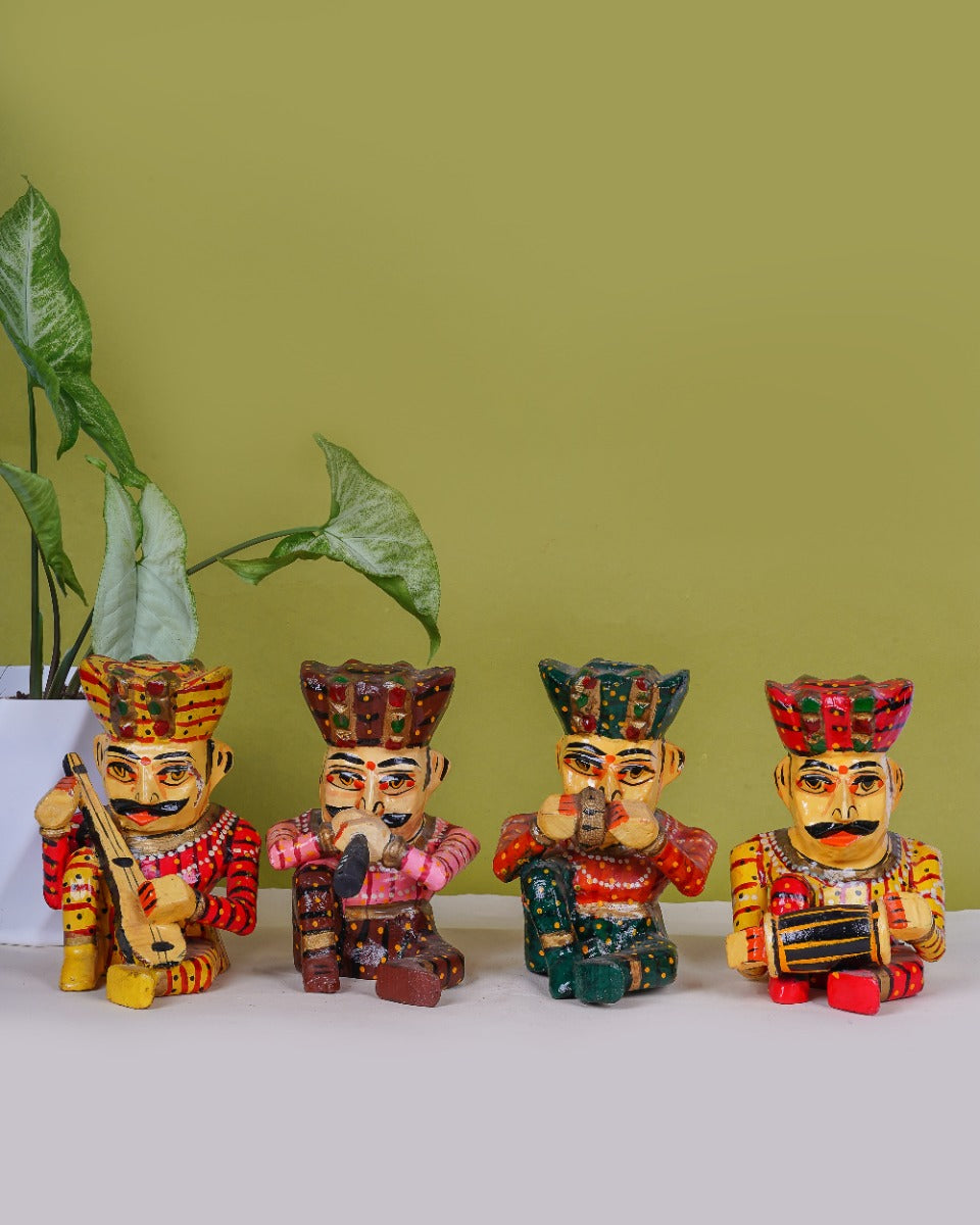 Handcrafted Musicians Set of 4 — false
