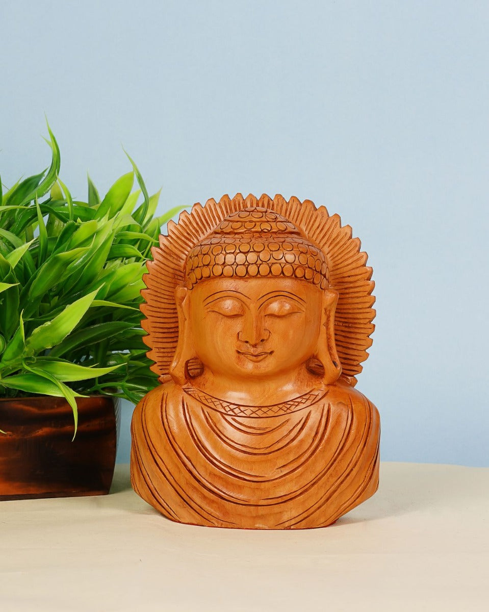Wooden Handicraft - Buddha Figurine — false