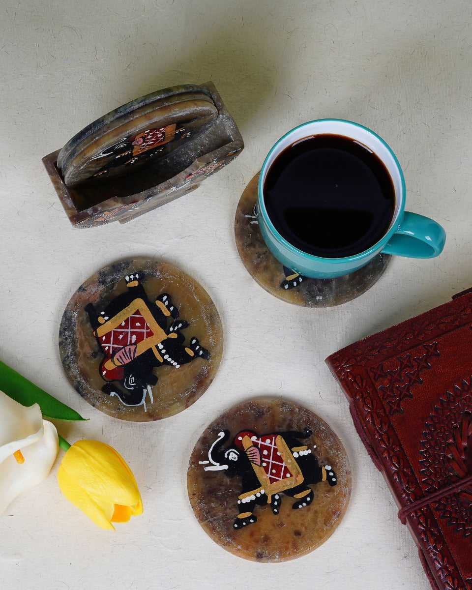 Marble Handcrafted Coasters — false