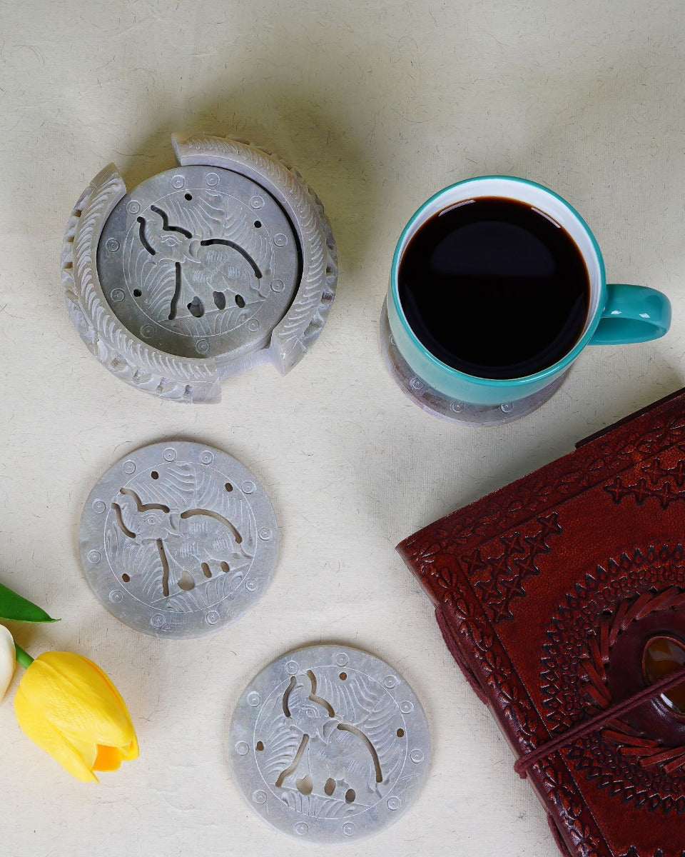 Stone Handcrafted Coasters — false
