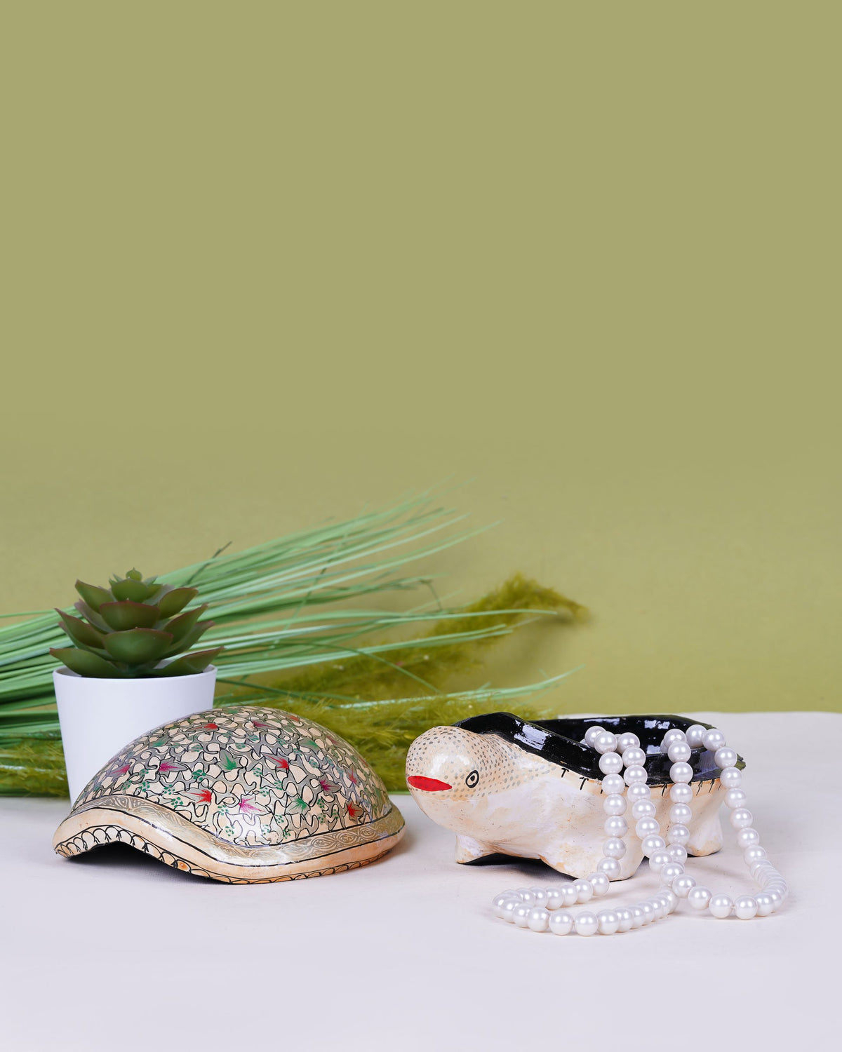 Papier Mache Handcrafted box — 6 inch