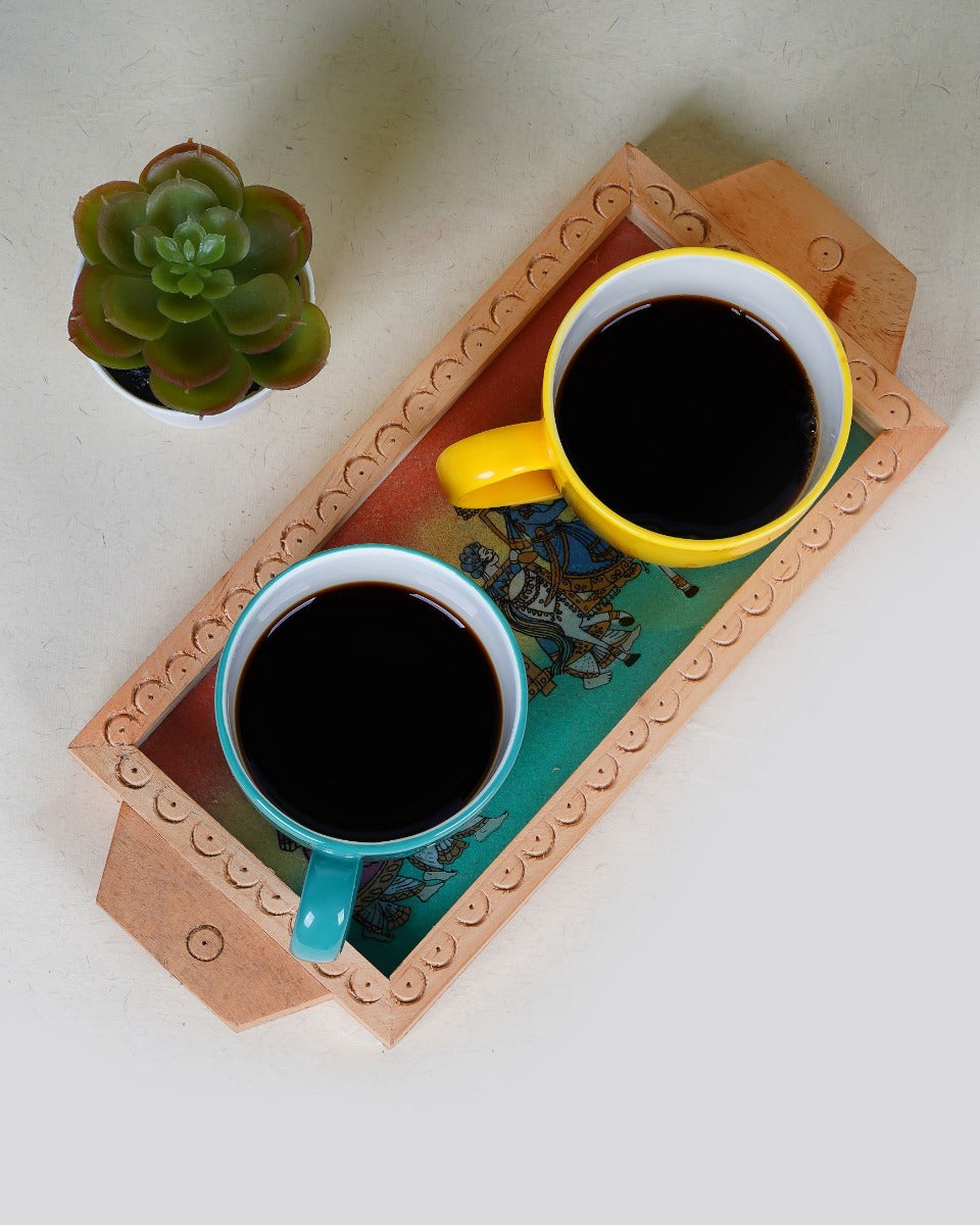 Handmade Wooden Serving Tray — false