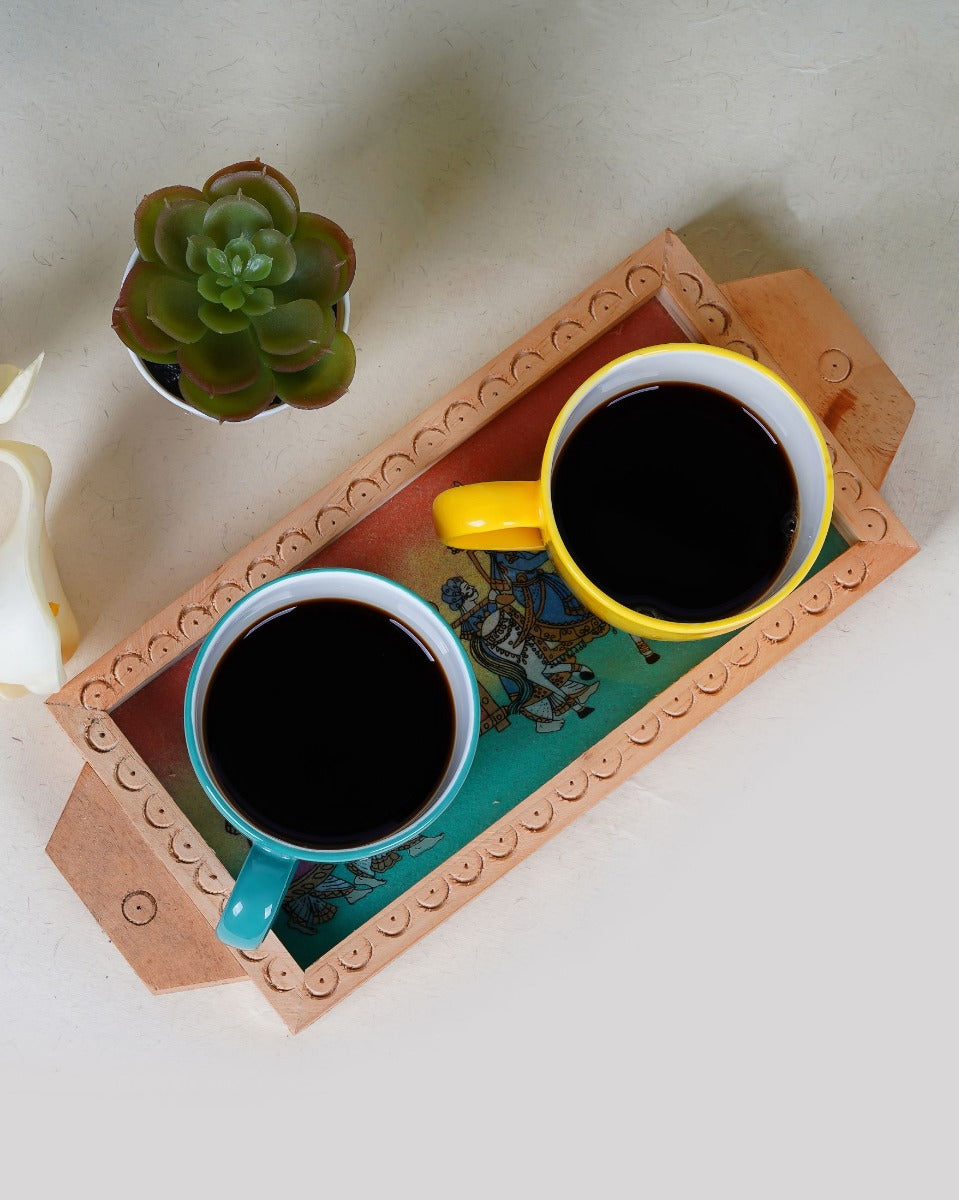 Handmade Wooden Serving Tray — false