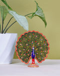 Metal Handcrafted Dancing Peacock — false