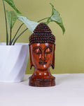 Lord Buddha Statue - Wooden Handicraft — 3 inch