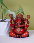 Kadam Wood Handcrafted Lord Ganesha 8" — false