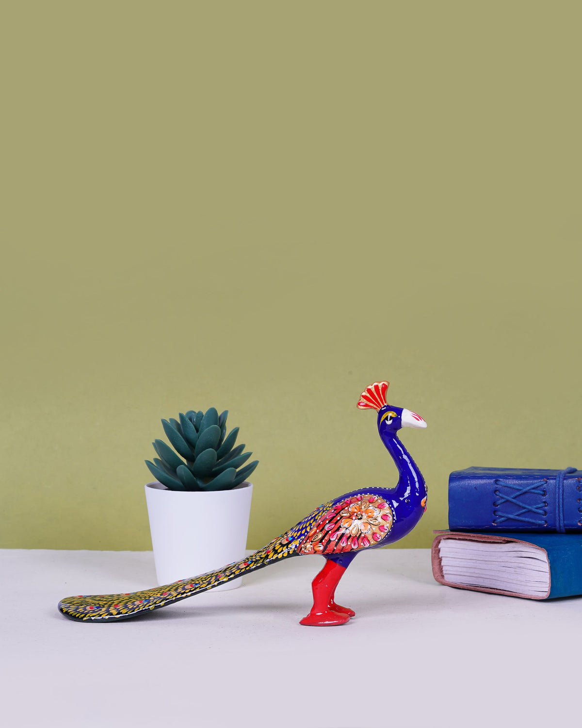 Metal Handcrafted Decorative Peacock — 3 inch