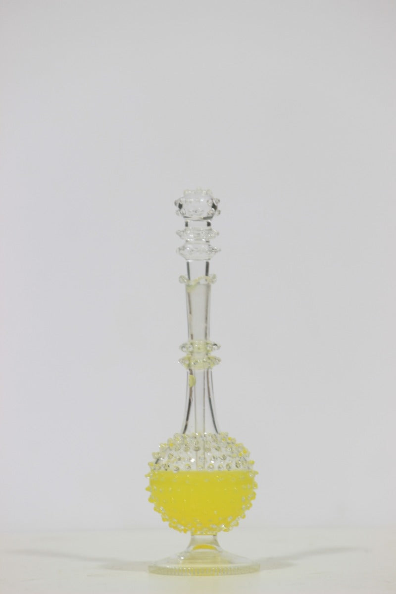 Crystal Handcrafted Perfume Bottle with Spherical Lid — false