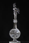 Crystal Handcrafted Perfume Bottle with Peacock Lid — false